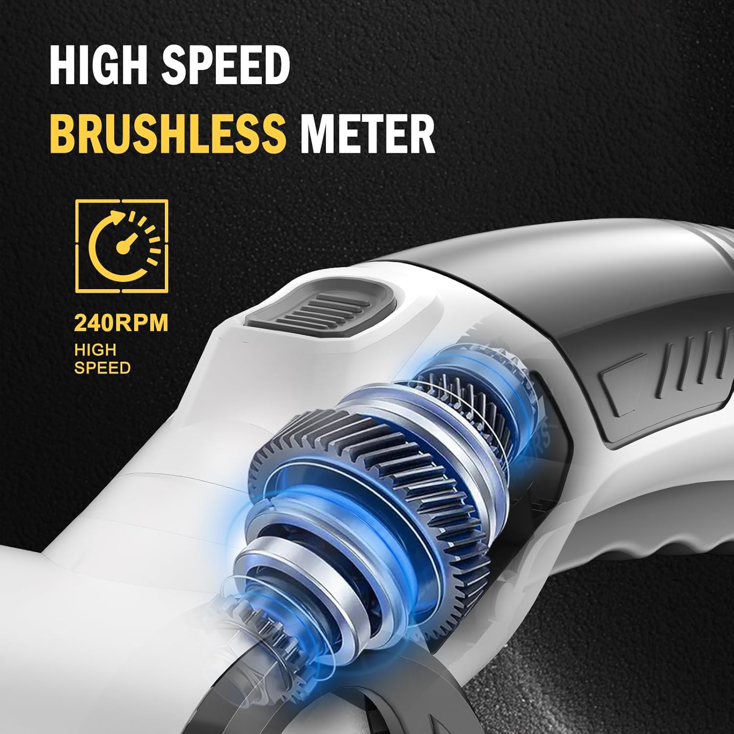 Electric Box Cutter 4V Cordless Electric Scissors, Quick Cutting LED Light & Safety Lock, 2-Blade Rotary Cutter for Cardboard, Fabric, Carpet, Leather, Rechargeable with Storage Box