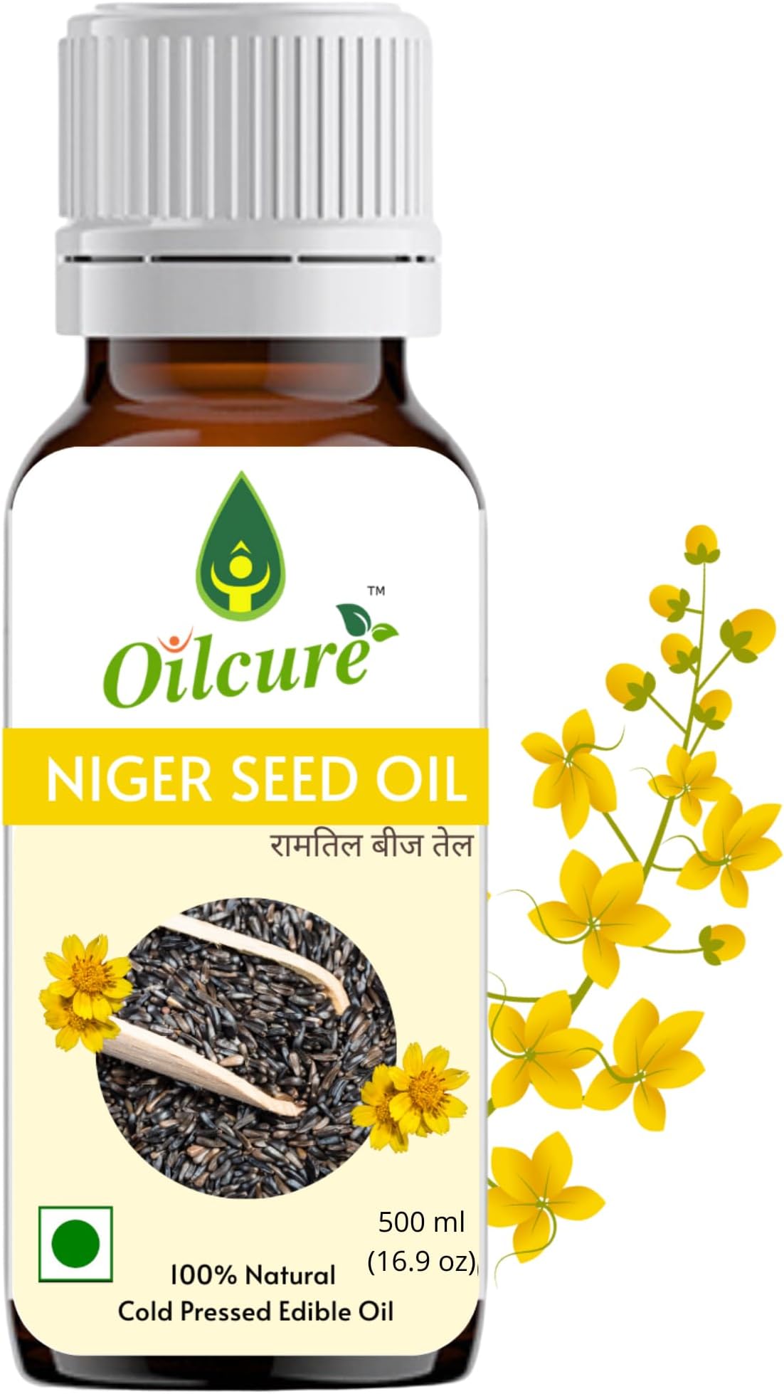 Oilcure Niger Seed Oil Cold Pressed - 500 ml