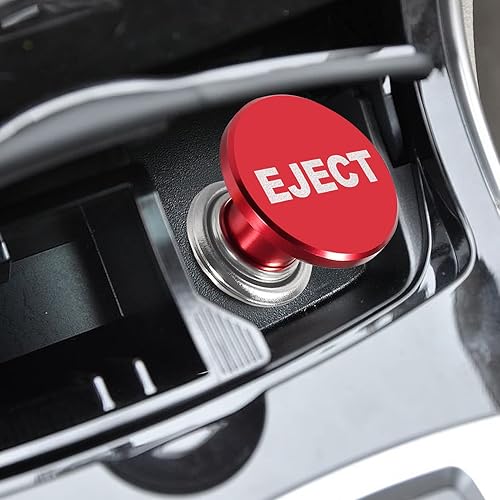 Miniatura 6 de EJECT - Encendedor de cigarrillos para automóvil, aluminio anodizado MELIFE universal, accesorio de repuesto de 12 voltios, se adapta a la mayoría