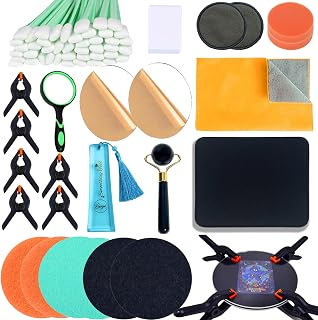 Luxiys 174 Pcs Trading Card Cleaning Care Tool Accessory Kit, Sports Card Care Flattening Cleaning Kit