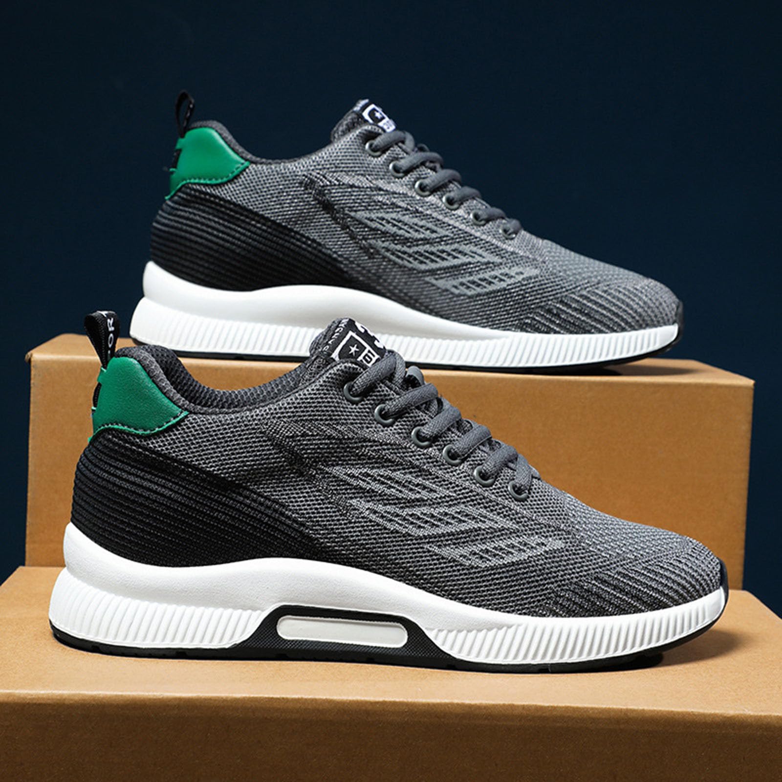 Zapatos con Alzas para Hombre de 10 cm, Zapatillas Deportivas Informales de Malla, Ligeras, Transpirables, con Cordones y tacón Oculto, para Mayor Confianza