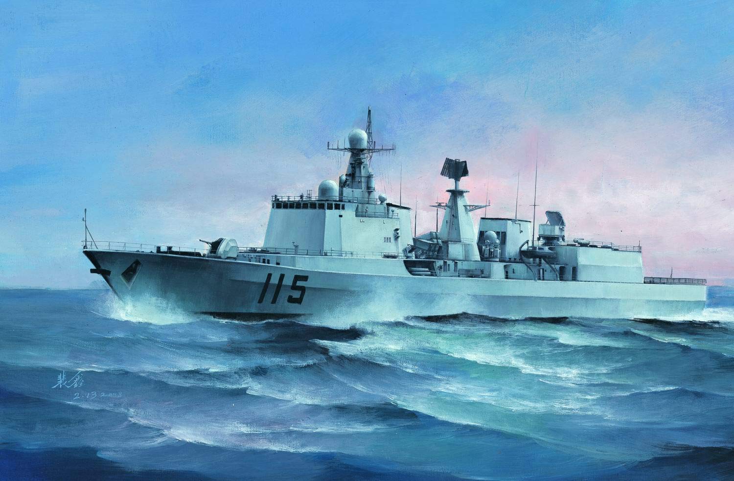Trumpeter - Modellino Nave da Guerra Tipo PLA Navy 051C Scala 1: 350