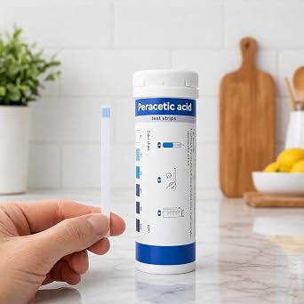 100Pcs Peracetic Acid Test Strips 0160 ppm