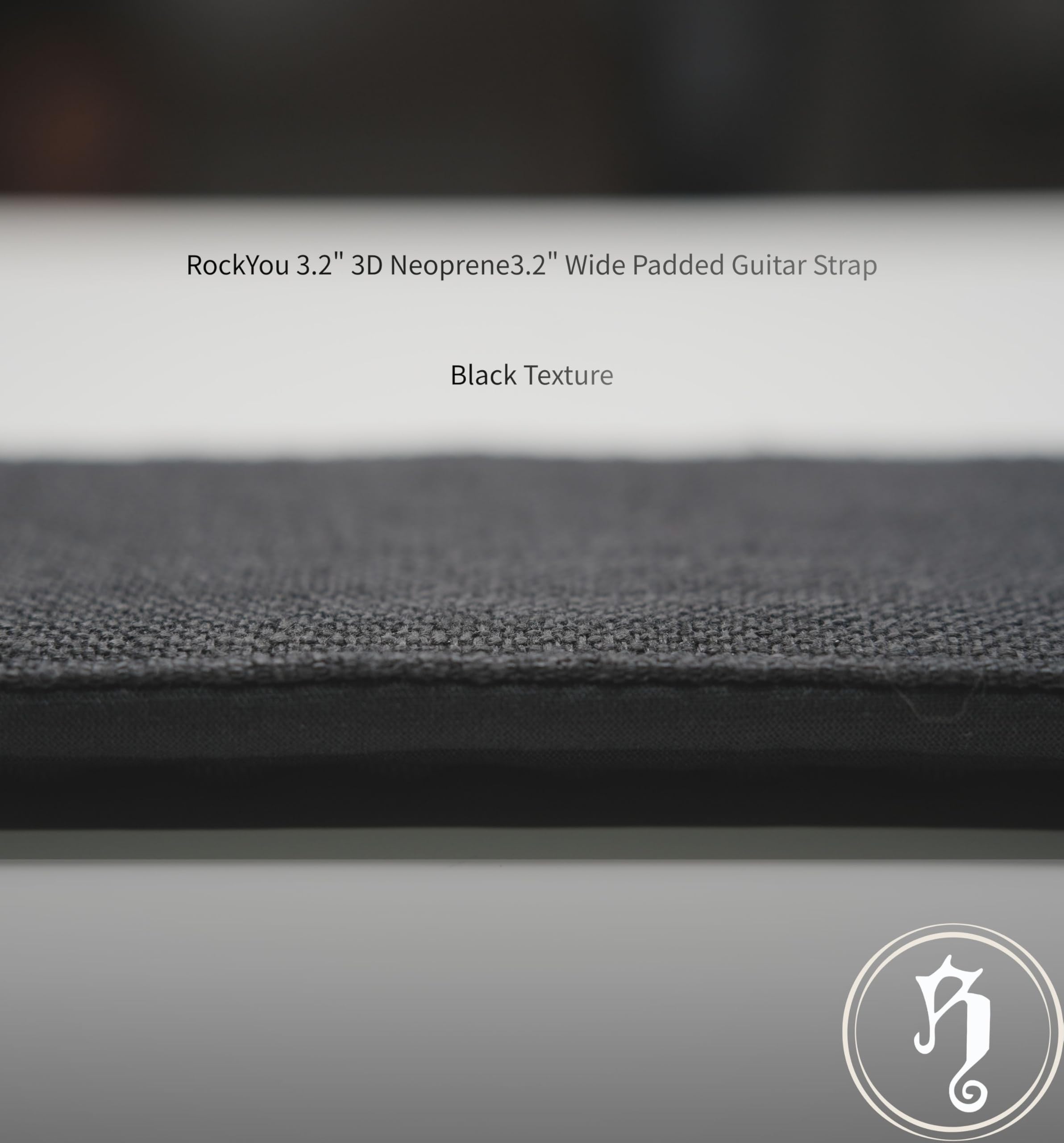 Rockyou Tracolla imbottita per chitarra, larghezza 8,1 cm, imbottitura in spugna 3D, in neoprene, con supporto per plettro, per alleviare la pressione