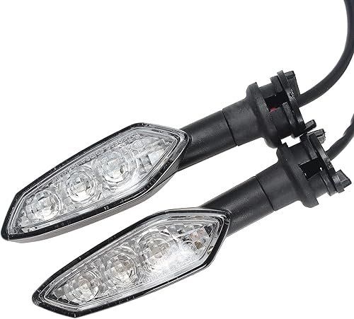 Miniatura 8 de 2 indicadores de señal de giro delanteros o traseros para motocicleta, compatibles con YZF-R1SM 2015-2020 y MT-10 2016-2020 (humo)