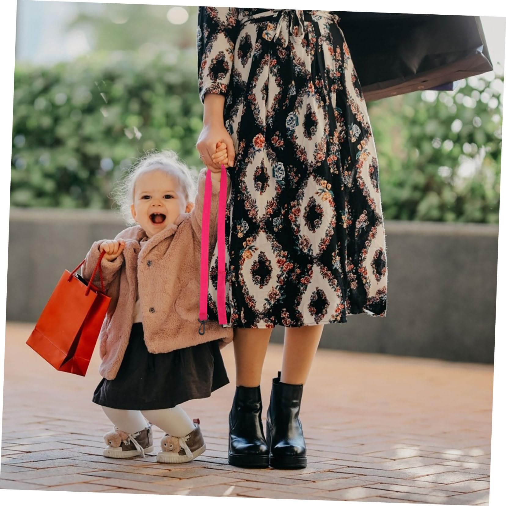 MOLUCKFU 4 Pack Children's Walking Rope Soft Comfortable Elastic Leash Easy to Use for School Public Places