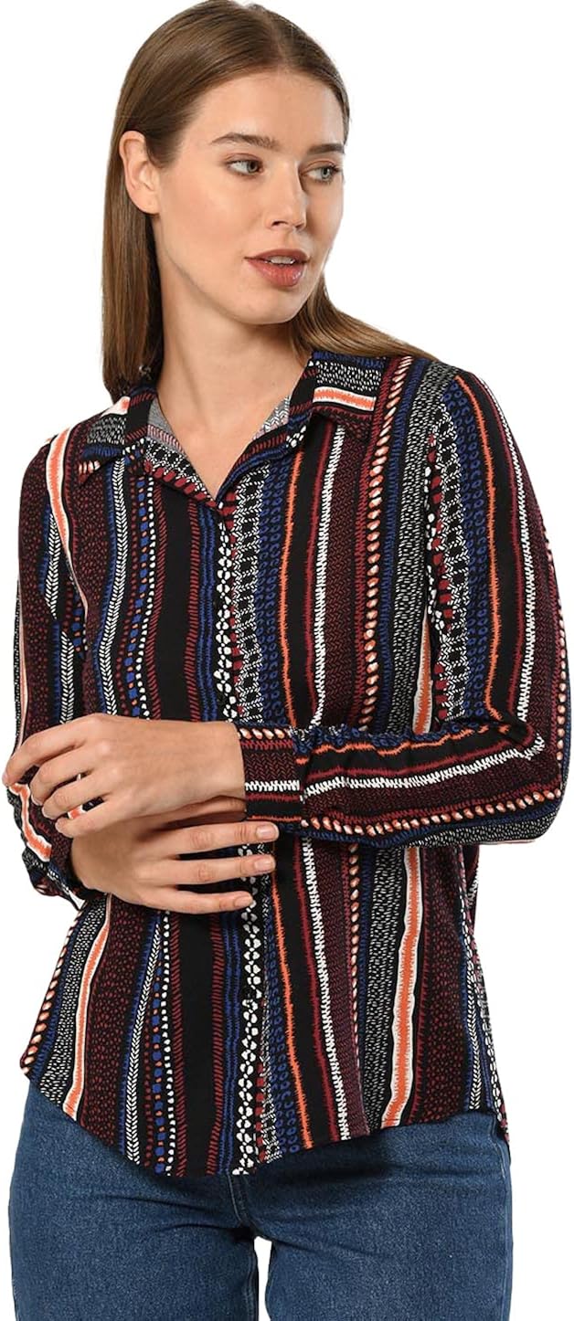 Vista 6 de Blusas para mujer, camisas casuales de manga larga con botones, XS-3XL