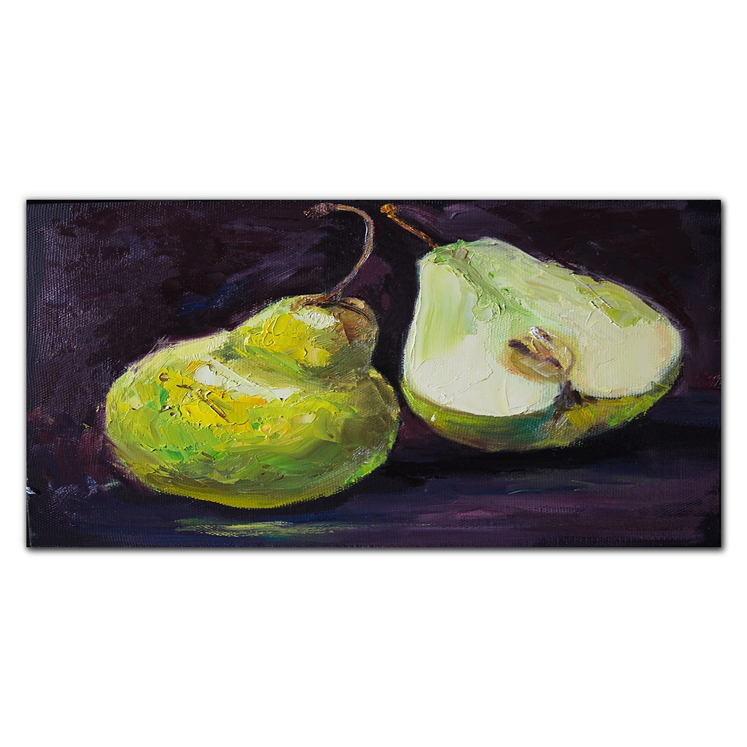 Dosseret de cuisine en verre trempé 140x70cm avec finition peinture de fruits