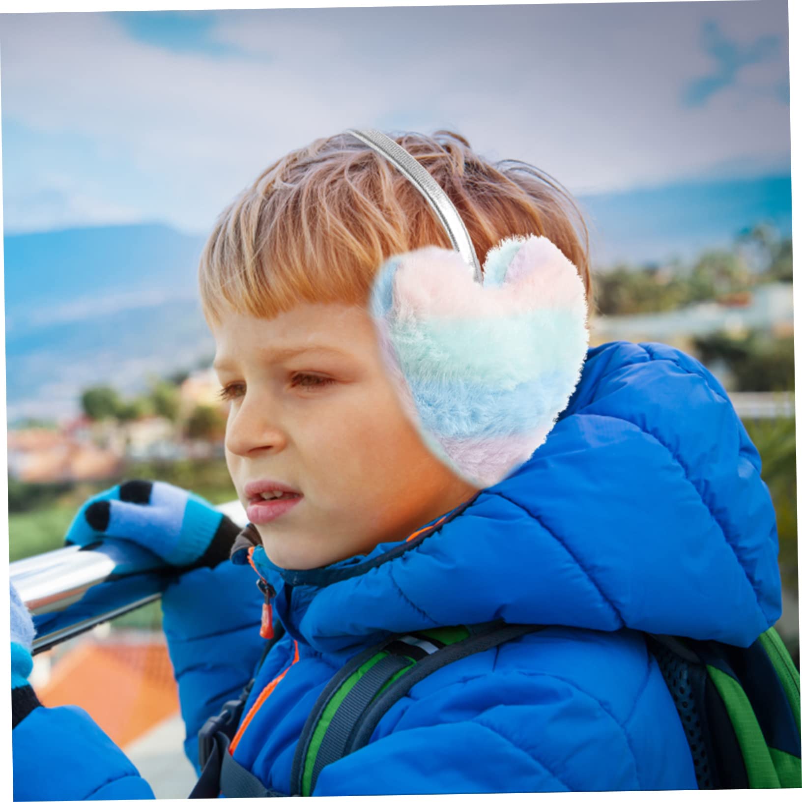 GALPADA 5piezas Orejeras De Invierno De Piel De Oso Para Mujeres Calentadores De Oídos De Diseño Corazón Protector Térmico y Resistente Al Frío Para Actividades Al Aire y Uso Diario