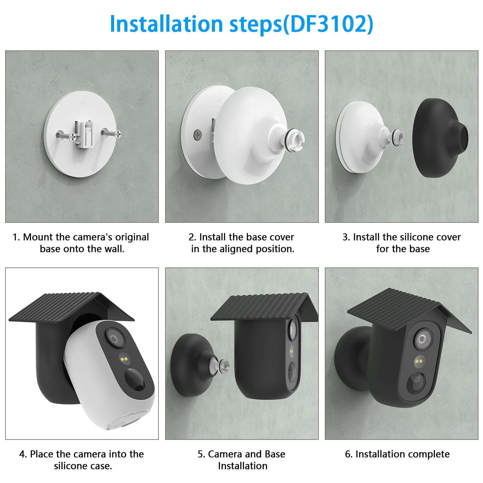 HOLACA Coque en silicone compatible avec caméra de sécurité C35 (appareil photo non inclus), 2 coques en silicone