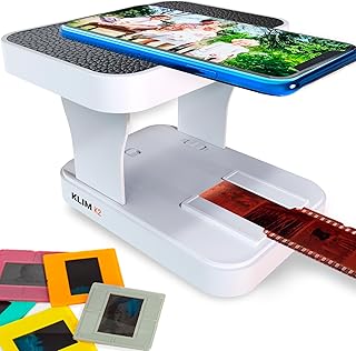 KLIM K2 Mobile Film Scanner 35mm + New + Positive & Negative Scanner + Image Scanner + Photo Scanner + 35mm Color Film Development Kit Essential
