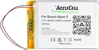 AccuCell Akku kompatibel für Bosch Nyon 2, 3.7V 1150mAh, IP304562, 1ICP3/45/62