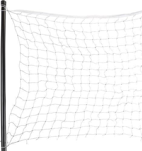 Miniatura 3 de Hey! Play! Juego completo de bádminton para patio al aire libre con 4 raquetas, red con postes, 3 volantes y funda de transporte para niños y