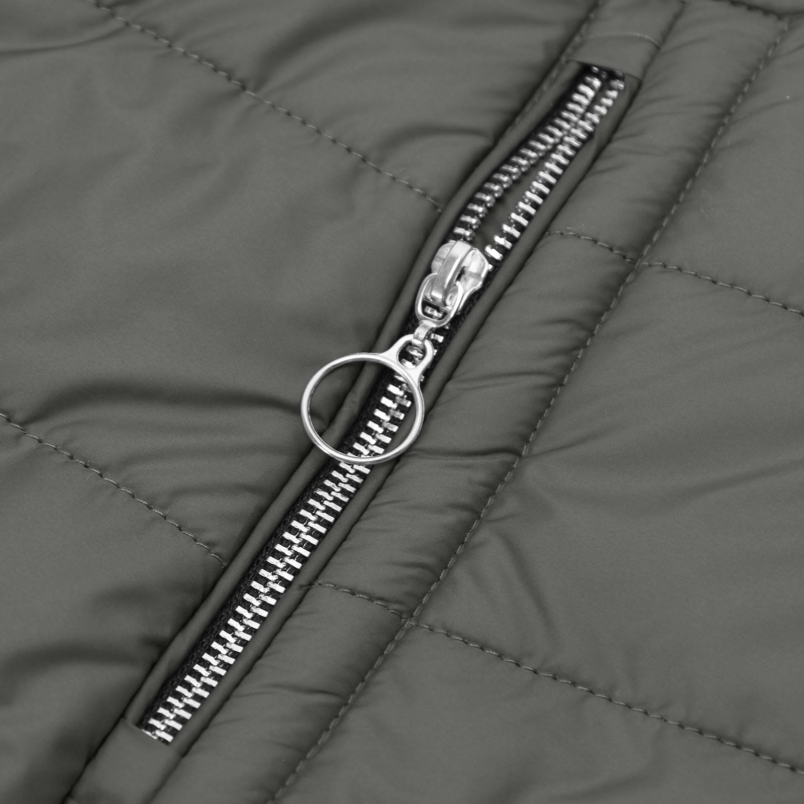 Generisch Wintermantel Damen Lang Winterjacke Warm Gefüttert Winterparka Winter Jacke Mantel Parka Mode Pufferjacke Reißverschluss Klassisches Steppmantel Einfarbig Daunenmantel mit Kapuze Steppjacke