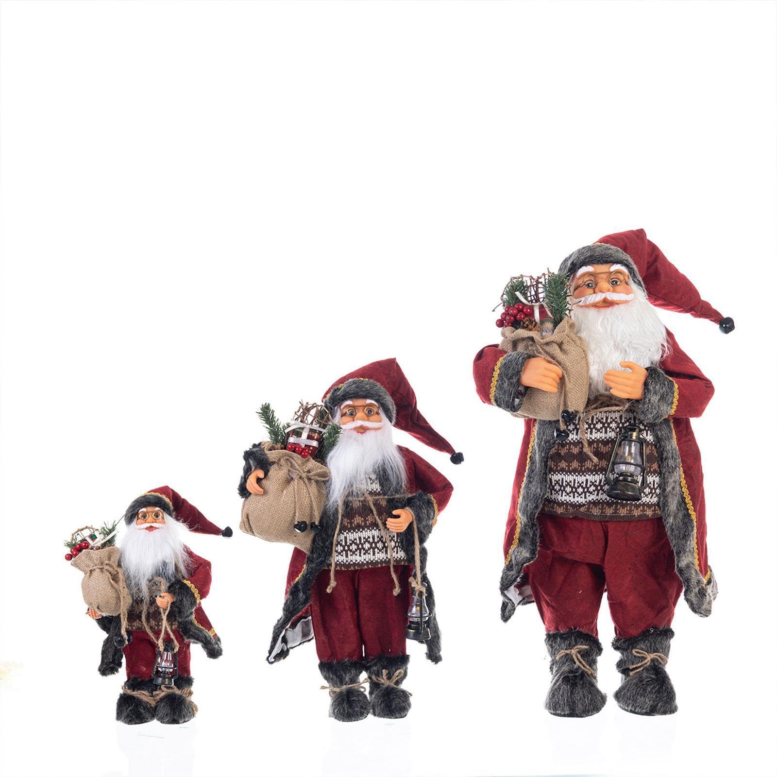 Statuetta di Babbo Natale, bambola, decorazioni festive per lo splendore delle feste, decorazioni di Babbo Natale, ecc., statuetta, per la casa, centrotavola natalizio, artigianato
