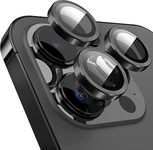 Miniatura 8 de Protectores de lente de cámara para iPhone 15 ProiPhone 15 Pro Max, cubierta de cámara de vidrio templado ultrafino resistente a los arañazos,