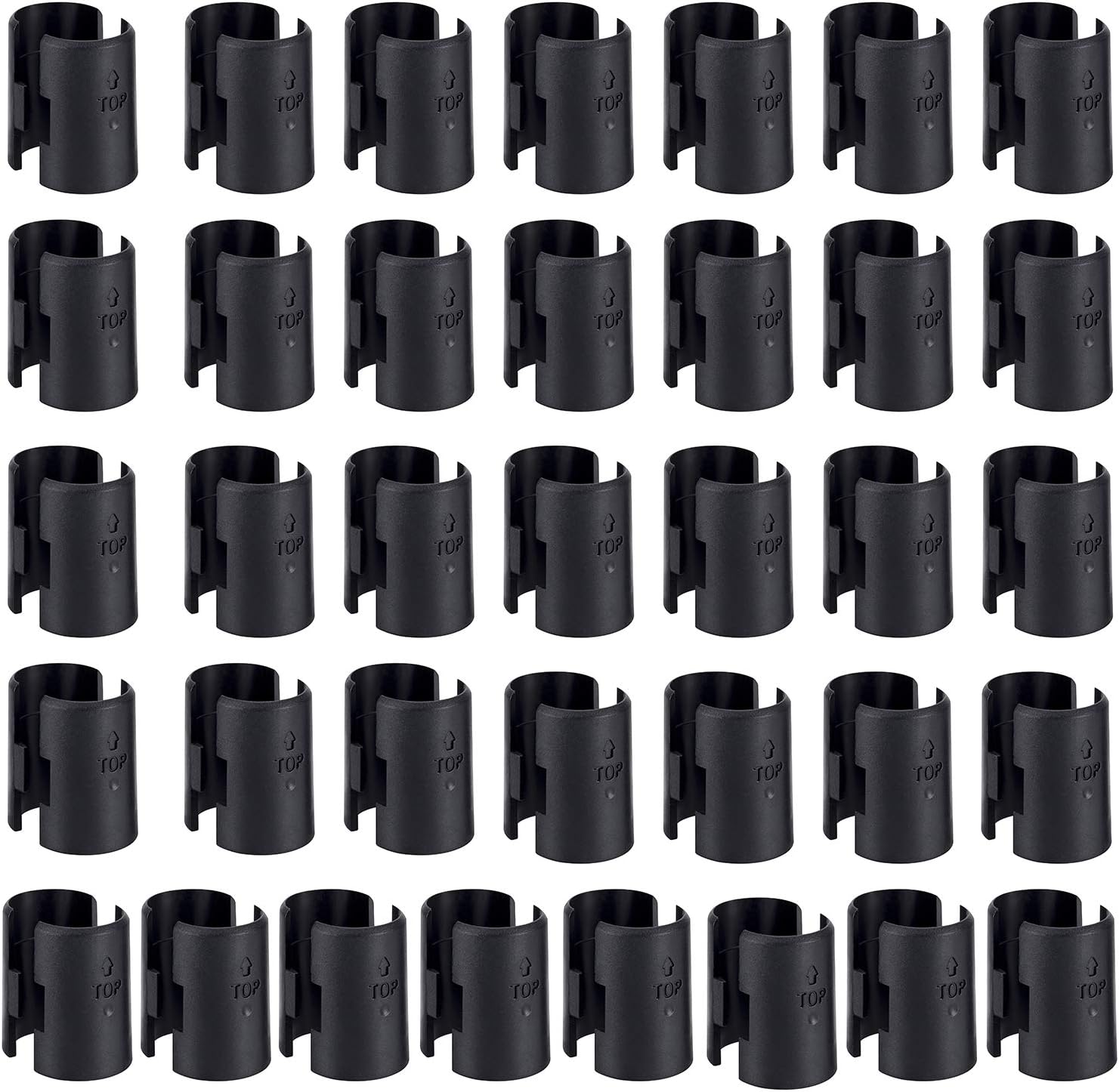 WAFJAMF 72 Pack Wire Shelving Shelf Lock Clips for 1" Post- Shelving Sleeves Replacements for Wire Shelving System: Home Improvement