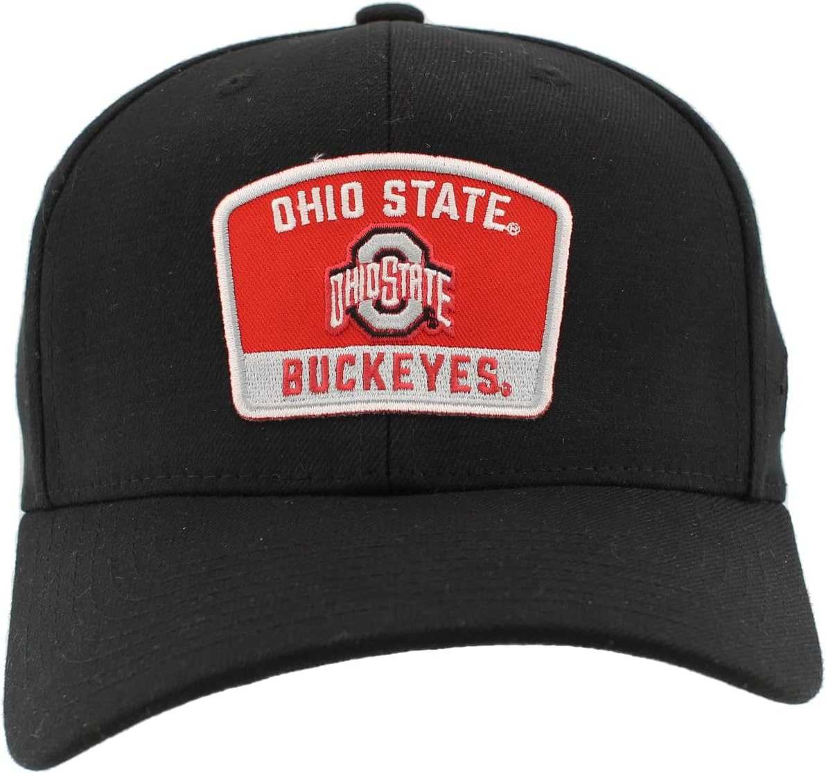 Ohio State Buckeyes NCAA Officially Licensed Fitted Hat ZH Patch Switchback Black, Large