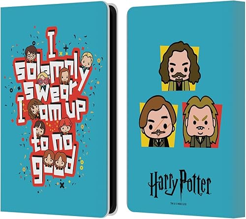 Miniatura 60 de Head Case Designs Harry Potter Hermione Ron Spell Deathly Hallows I - Funda de piel tipo cartera compatible con Kindle Paperwhite 1/2/3 Hechizo