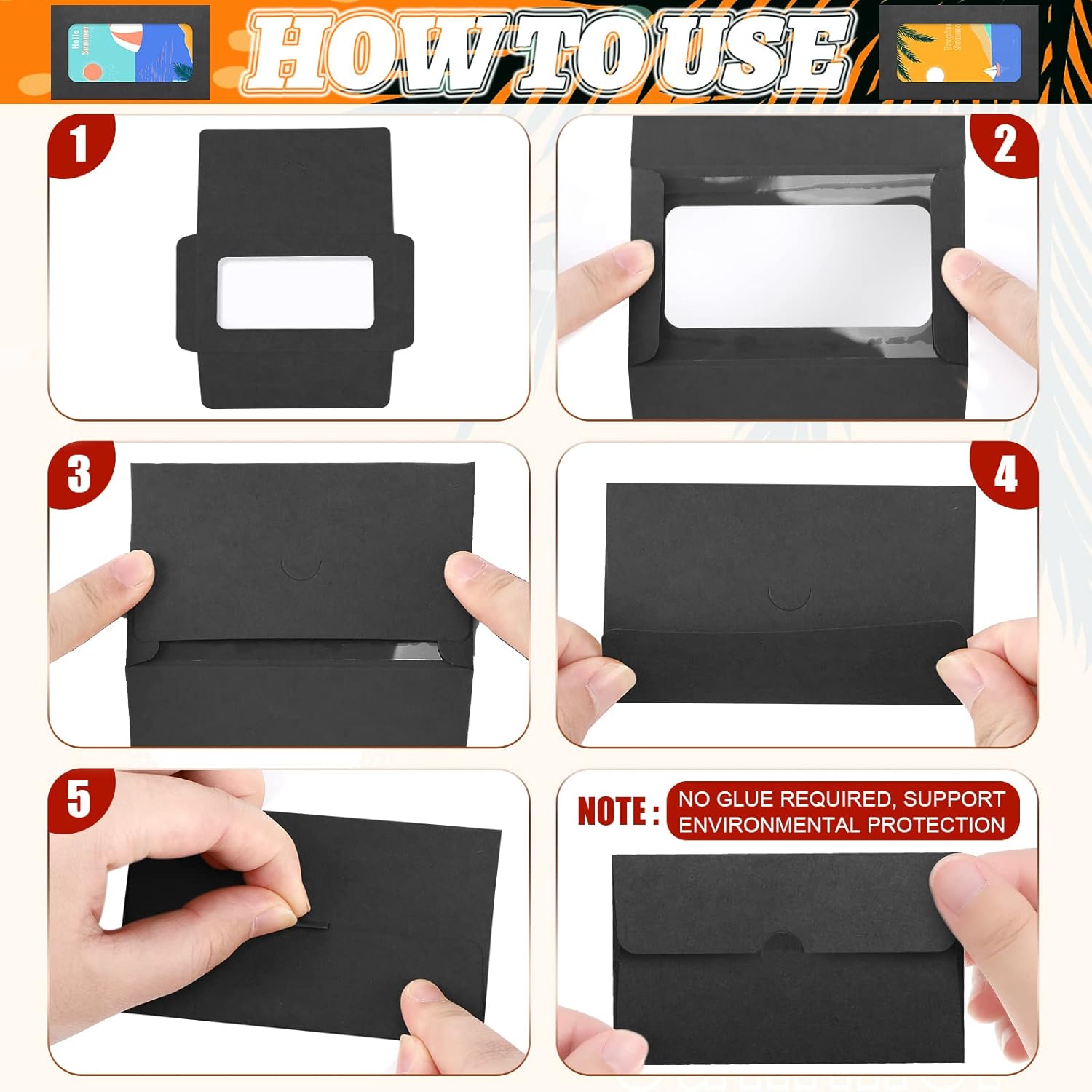 60 Pack Window Gift Card Envelopes Gift Card Sleeves Blank Gift Card Holders 3.9 x 2.4 Inch Envelopes for Gift Cards Greeting Card Mailing Envelopes(Kraft) : Office Products