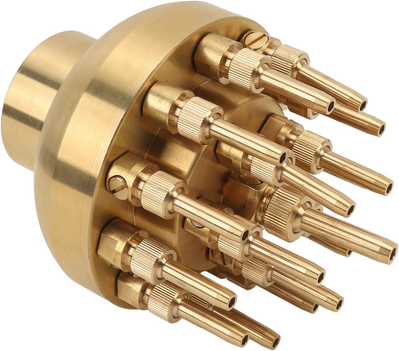 Fountain Spray Head, Fountain Nozzle Brass G2 Inch DN50 3 Tier Adjustable Column Water Fountain Nozzle Sprinkler Spray for Garden Pool Pond Landscaping