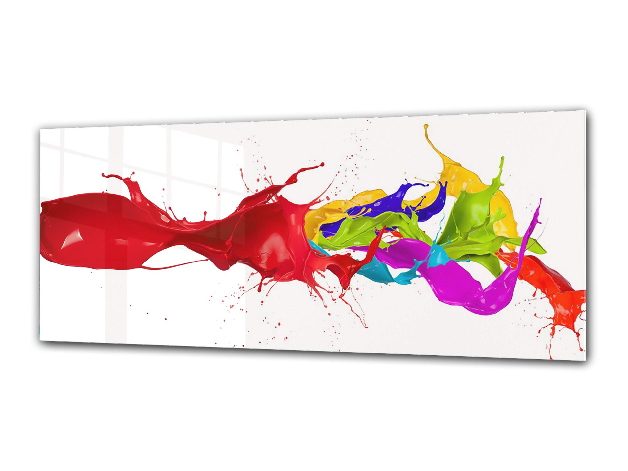 Tableaux en verre acrylique d'art abstrait