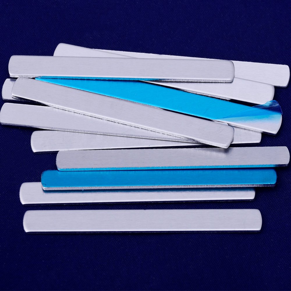 Rosebeading Aluminum 20Pcs Tibetara Tags Stamping Blank Ring Diy Jewelry Tags,Jewelry Making (1/4X2 1/4"(6.35X57.15mm), )