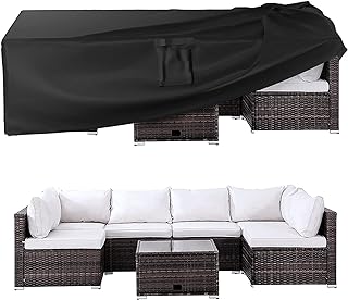 Ruimoy Patio Furniture Covers, Outdoor Furniture Cover Waterproof, General Purpose, Outside Table and Chair Covers, Heavy Duty 600D (62 Inch L x 42 Inch W x 28 Inch H)