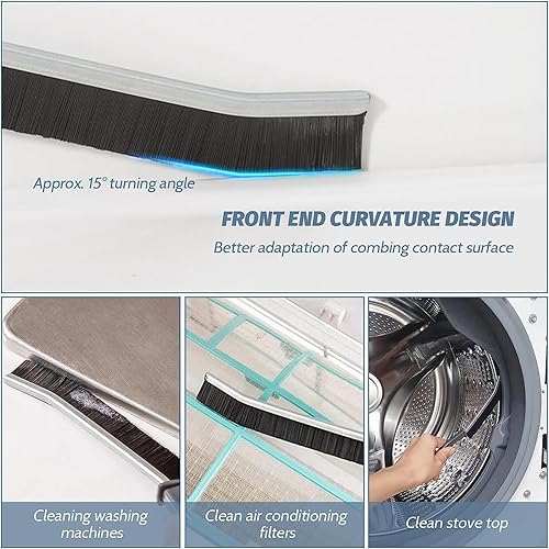 Miniatura 2 de Cepillo de limpieza de huecos, cepillo de limpieza de huecos de baño, esquinas muertas multifuncionales, para baño, cocina, azulejos, ranuras de