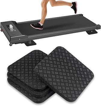 4 PCS Treadmill Mat Pads, Double-Sided Non-Slip Walking Treadmill Pad Mat