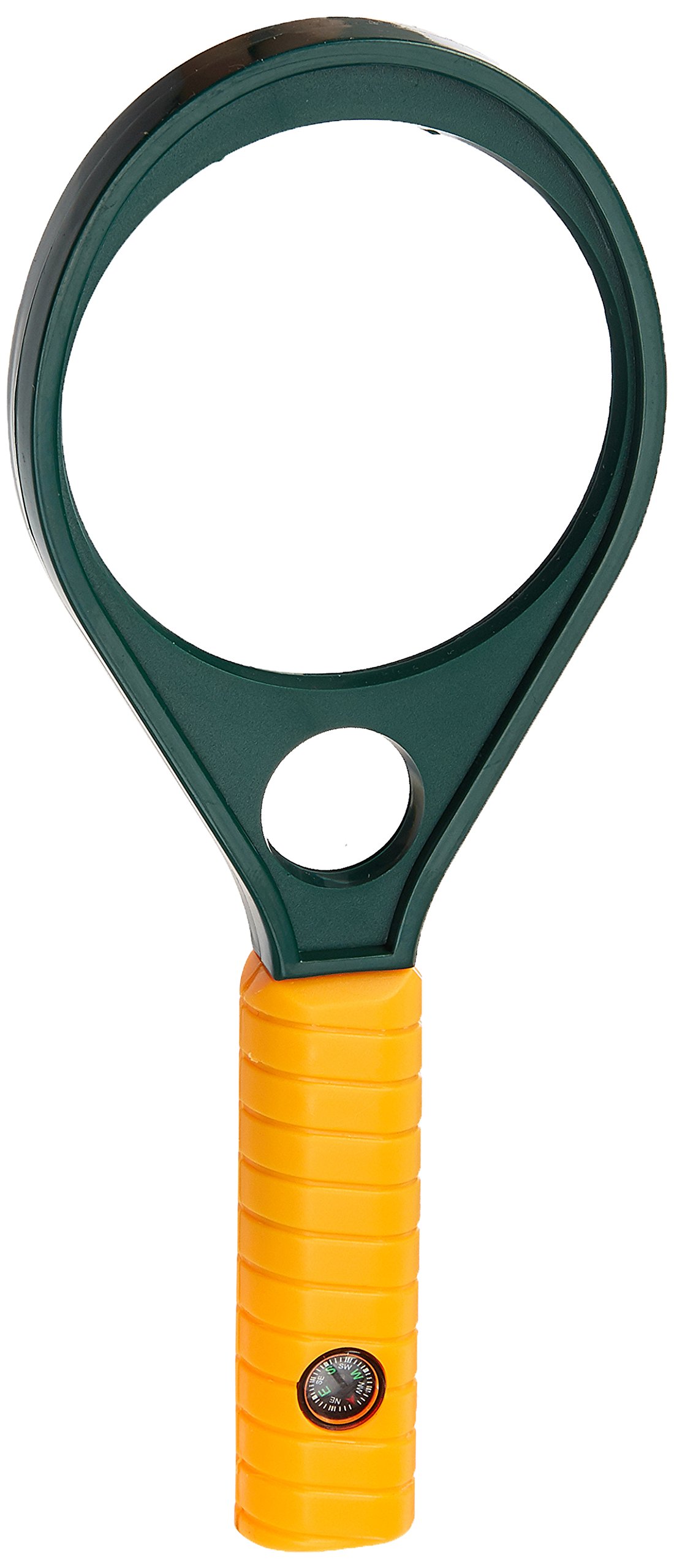 SE Dual-Power 3X and 7X Handheld Magnifier with Compass (3" and 3/4" Glass Lens Dia.) - MD338