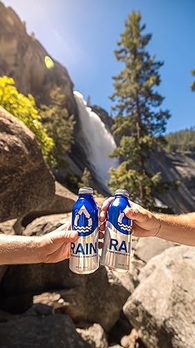Miniatura 4 de RAIN, Agua de manantial, 16 onzas, paquete de 24, embotellada en la fuente, aluminio reciclable sin plástico respetuoso con el medio ambiente
