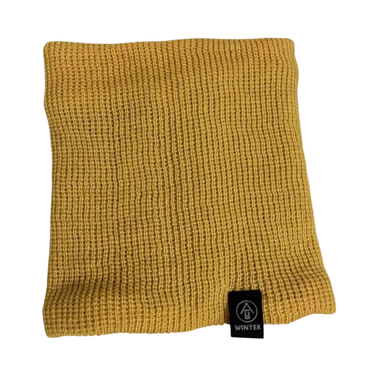 Winter Neck Warmer Gaiter Windproof Scarf For Cycling Cold Weather Men Women Yellow | Womens Accessories | Scarves & Wraps-image-4