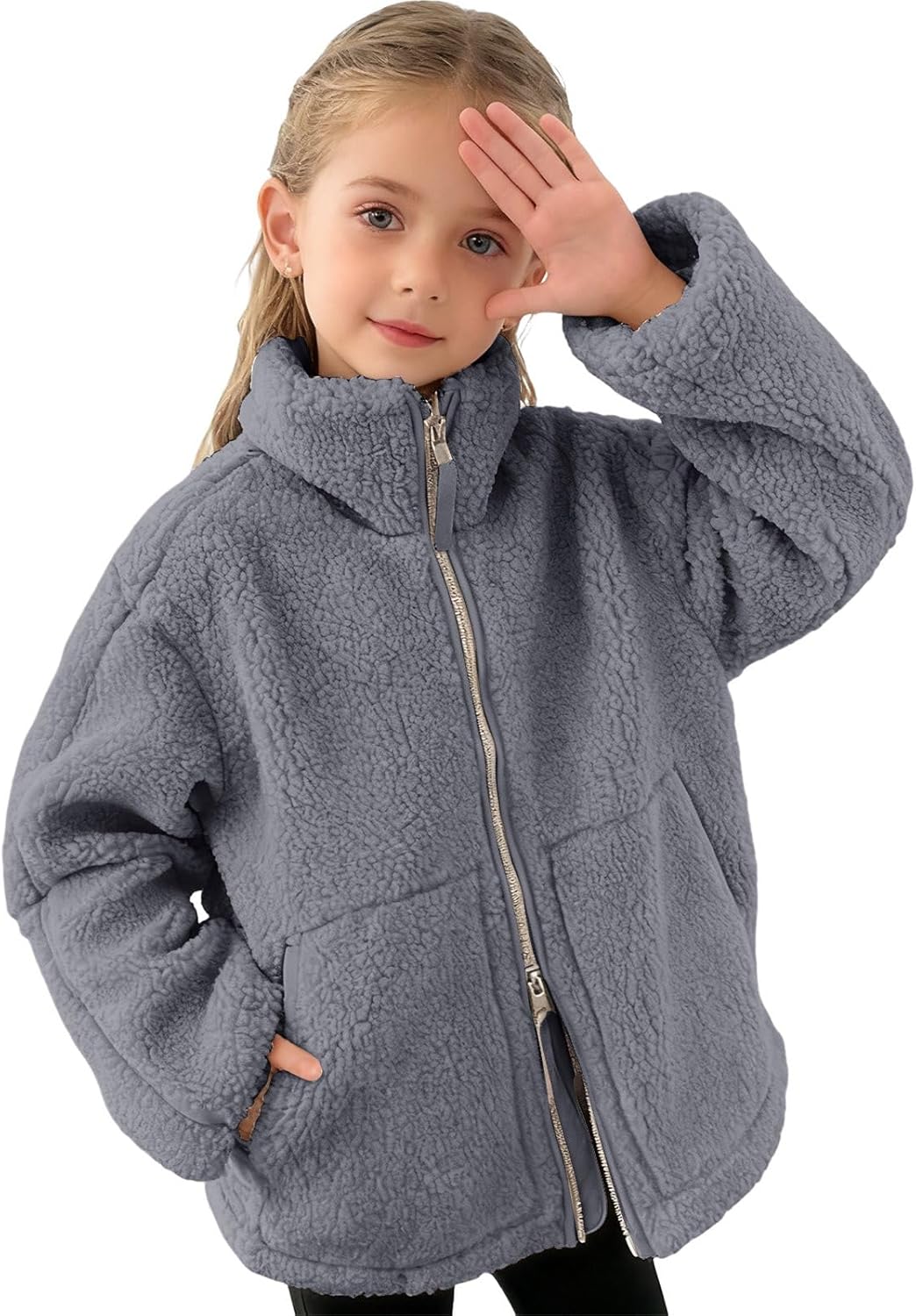 Boys Girls Winter Coat Toddler Kids Fall Fleece Jacket Teddy Sherpa Warm Outwear Clothes