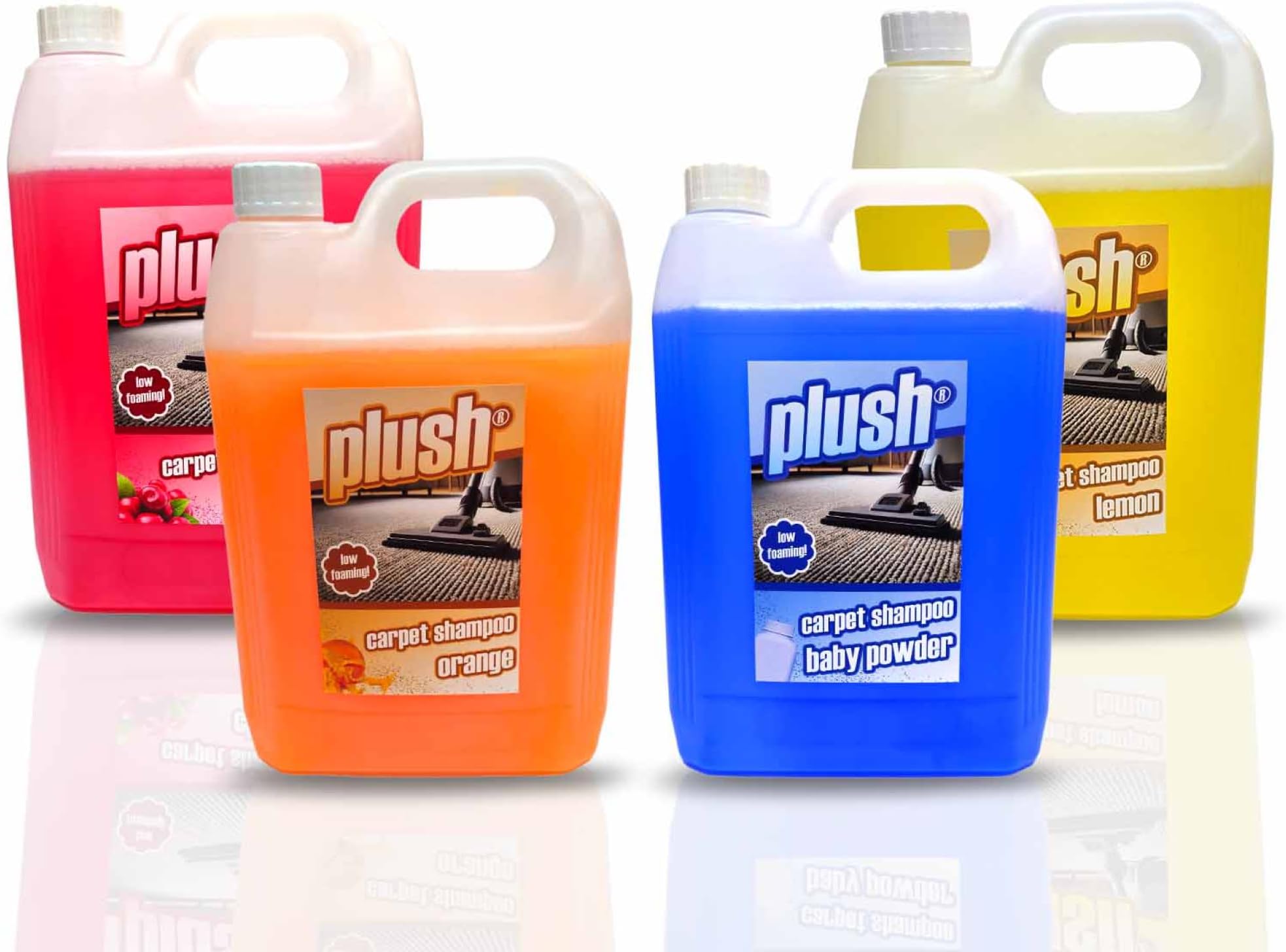 Carpet Shampoo Cleaner & Odour Deodoriser 5L Plush (4 x 5L MIX AND MATCH)