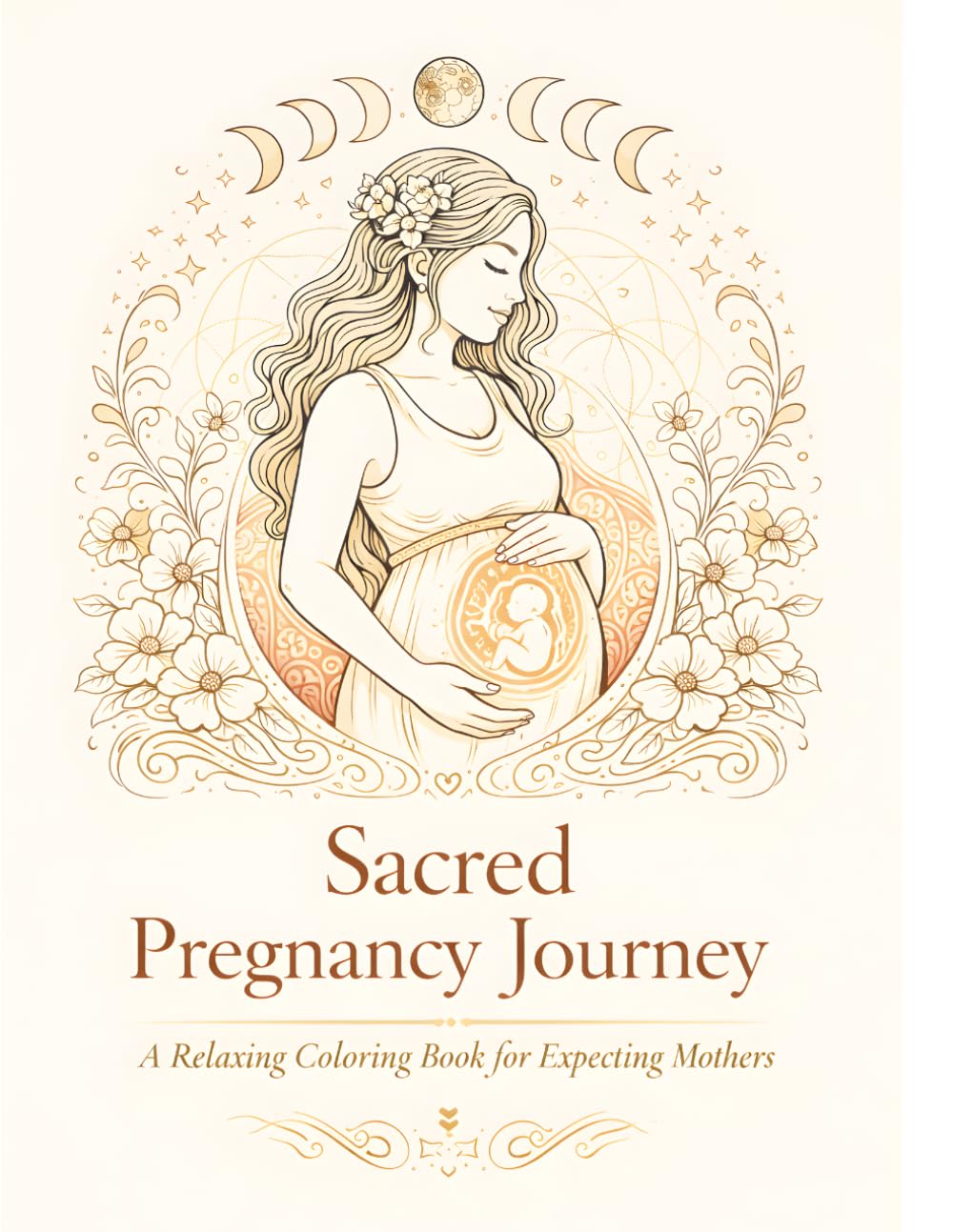 Sacred Pregnancy Journey: A Pregnancy Coloring Book and Keepsake Journal with Mandalas, Baby Messages, Photo Pages and Mindful Moments for Expecting Mothers