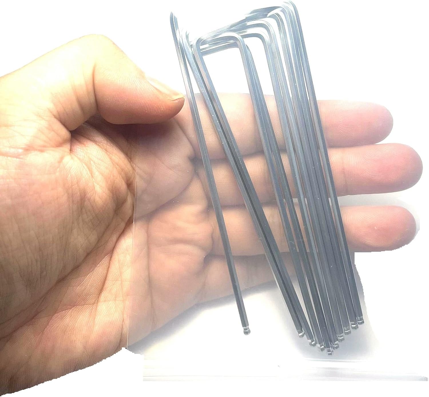 10pcs 3/32 Ball End Allen Wrench sets,3/32" Hex Key Wrench set,allen key Door Key L Shaped hex wrench set with Long Arm.