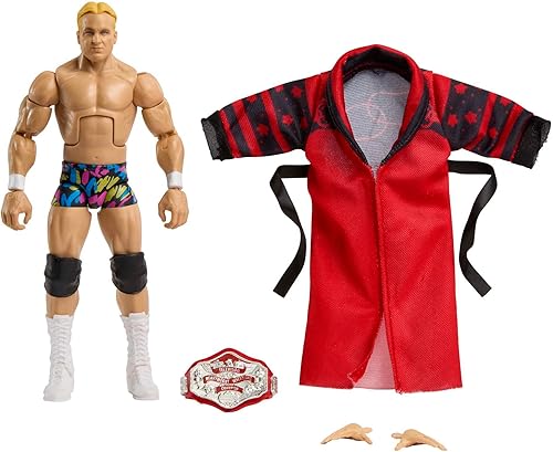 Mattel WWE "Stunning" Steve Austin Elite Collection Figura de acción con accesorios, articulación y detalles realistas, 6 pulgadas