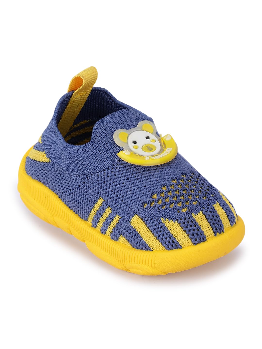 adjo Cartoon Applique Detailed Musical Shoes for Kids | Soft Knitted Slip-On Baby Shoes with Sound | Lightweight, Breathable & Flexible Sole-picture-29
