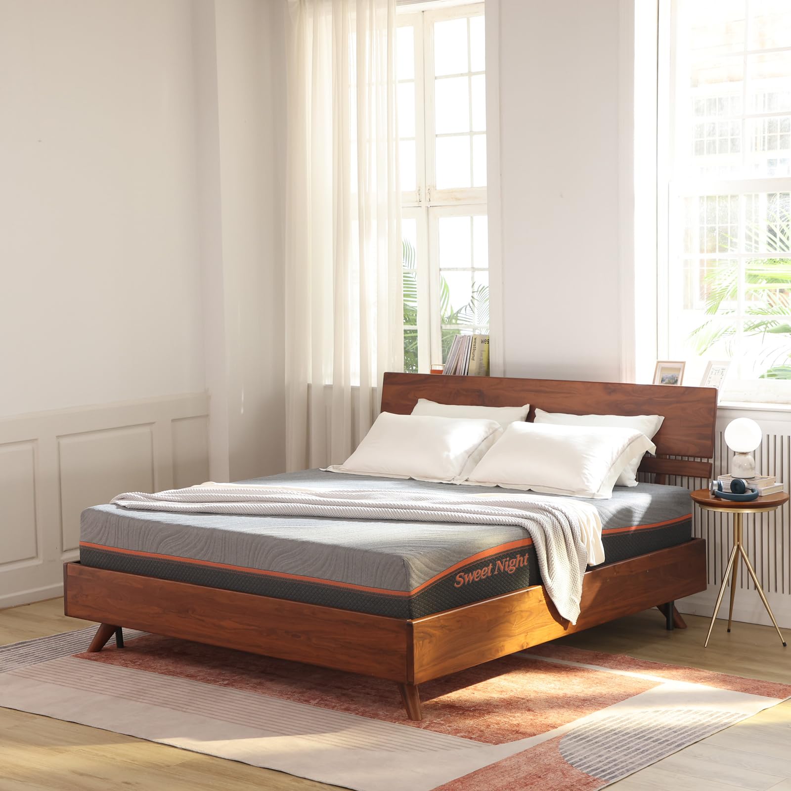 Sweetnight Materasso Memory Singolo 90x190, Alto 25 cm, Materasso in Gel Memory Foam, Materasso Schiuma, Ergonomico, Supporto Perfetto Altamente Traspirante