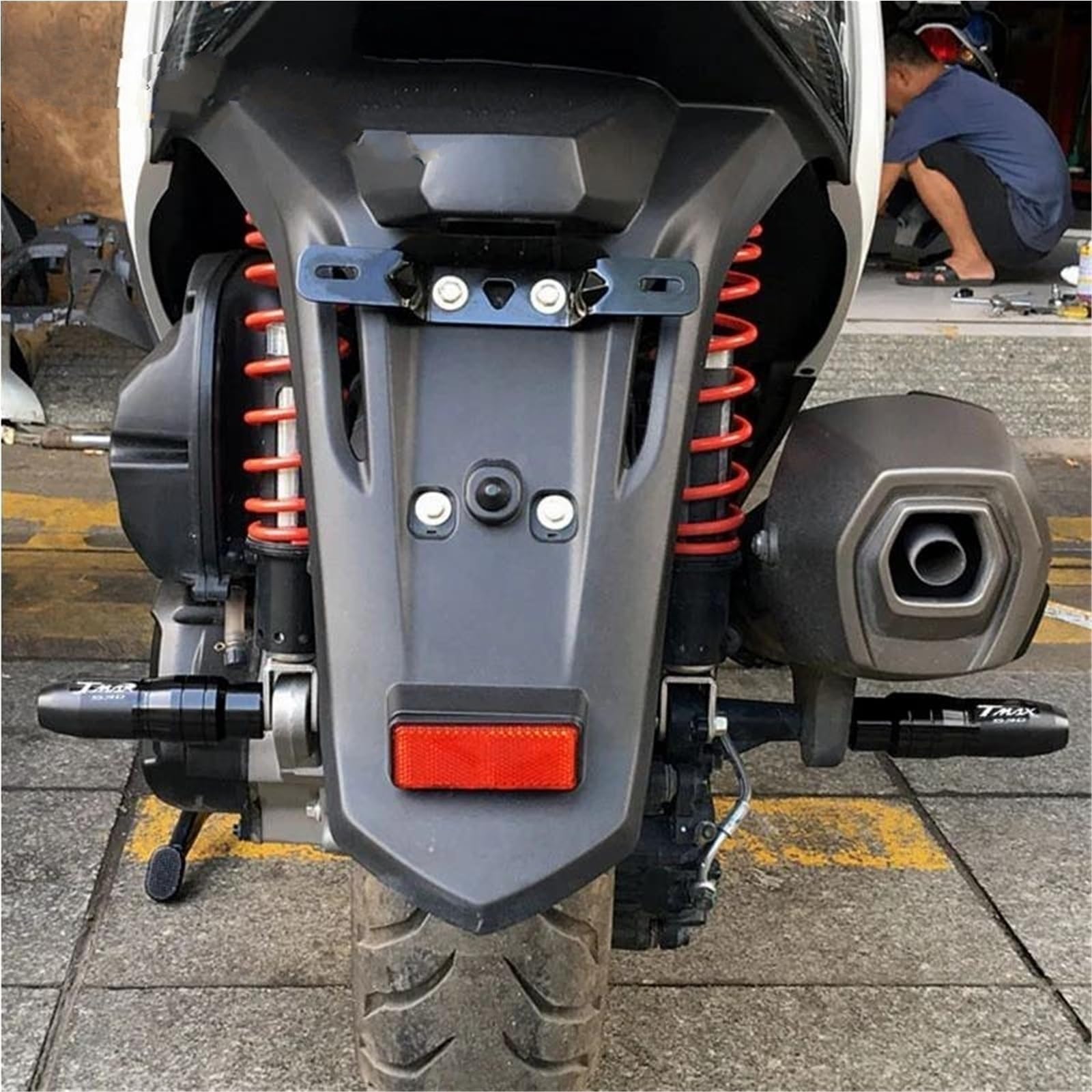 Zabezpieczenie przed upadkiem Suwaki Ramy Wydechu Motocykla Crash Pady Ochraniacze Przed Upadkiem Do SUZUKI GSX-S 750 1000 GSX-S750 GSX-S1000 GSXS Uaktualnij akcesoria(Titanium A)