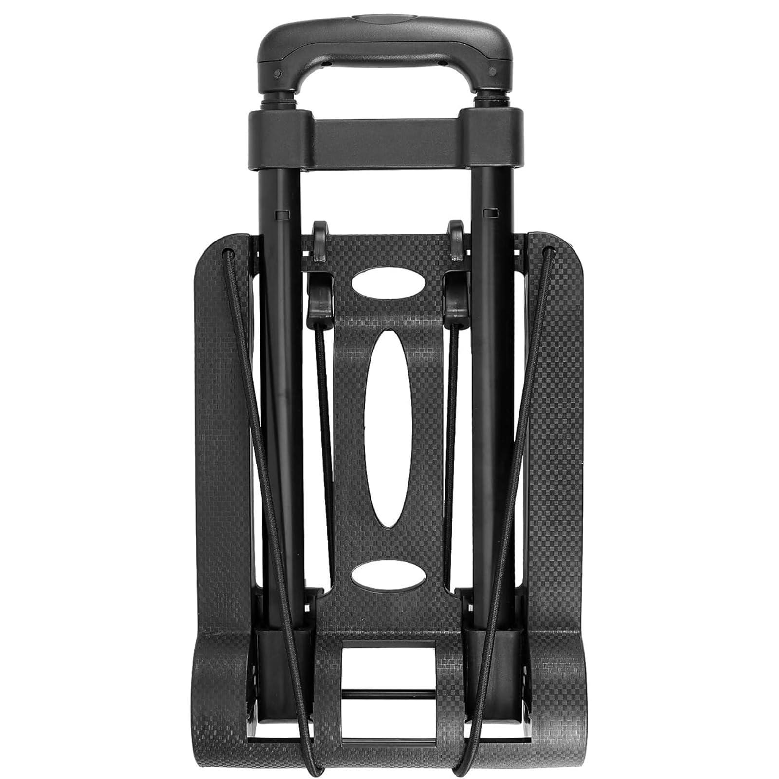 HOZEON Carrello a mano pieghevole, 25 kg, resistente, costruzione solida, carrello per bagagli, leggero, compatto, portatile, pieghevole per bagagli, viaggi, shopping, traslochi, ufficio, nero