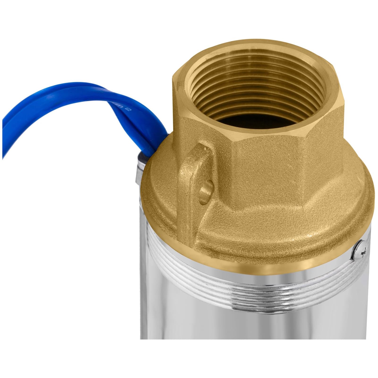 Hillvert Pompa Sommersa Per Pozzo Pompa Sommergibile Hillvert-SPP32-075 (Prestazioni max: 3.800 l/h, 750 W, Profondità max: 85 m, Ø 80 mm, Scatola di comando incl., Acciaio inox)