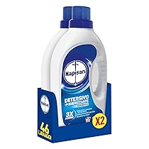 Napisan Detersivo Lavatrice Liquido, Detersivo Igienizzante, Classico 3x azione, Lavaggi, Nessun Colore, 1.15 l, Senza Profumazione. da 23 lavaggi (Confezione da 2)