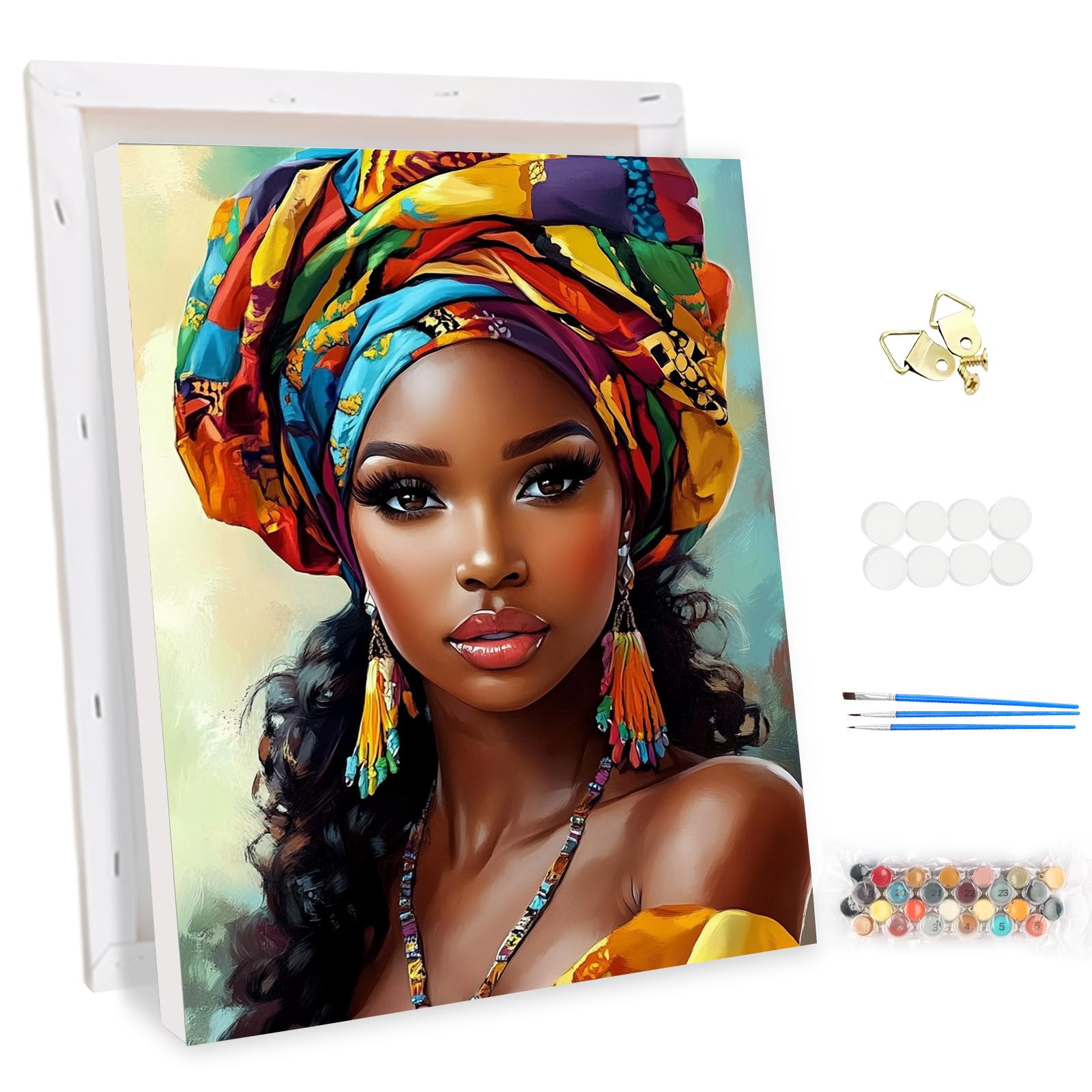 MEIYUDA Peinture par Numero Adulte avec Cadre, DIY Peinture pour Débutants Les femmes, Facile sur Toile Avec Peintures et Pinceaux Decoration Maison Cadeau 30x40cm