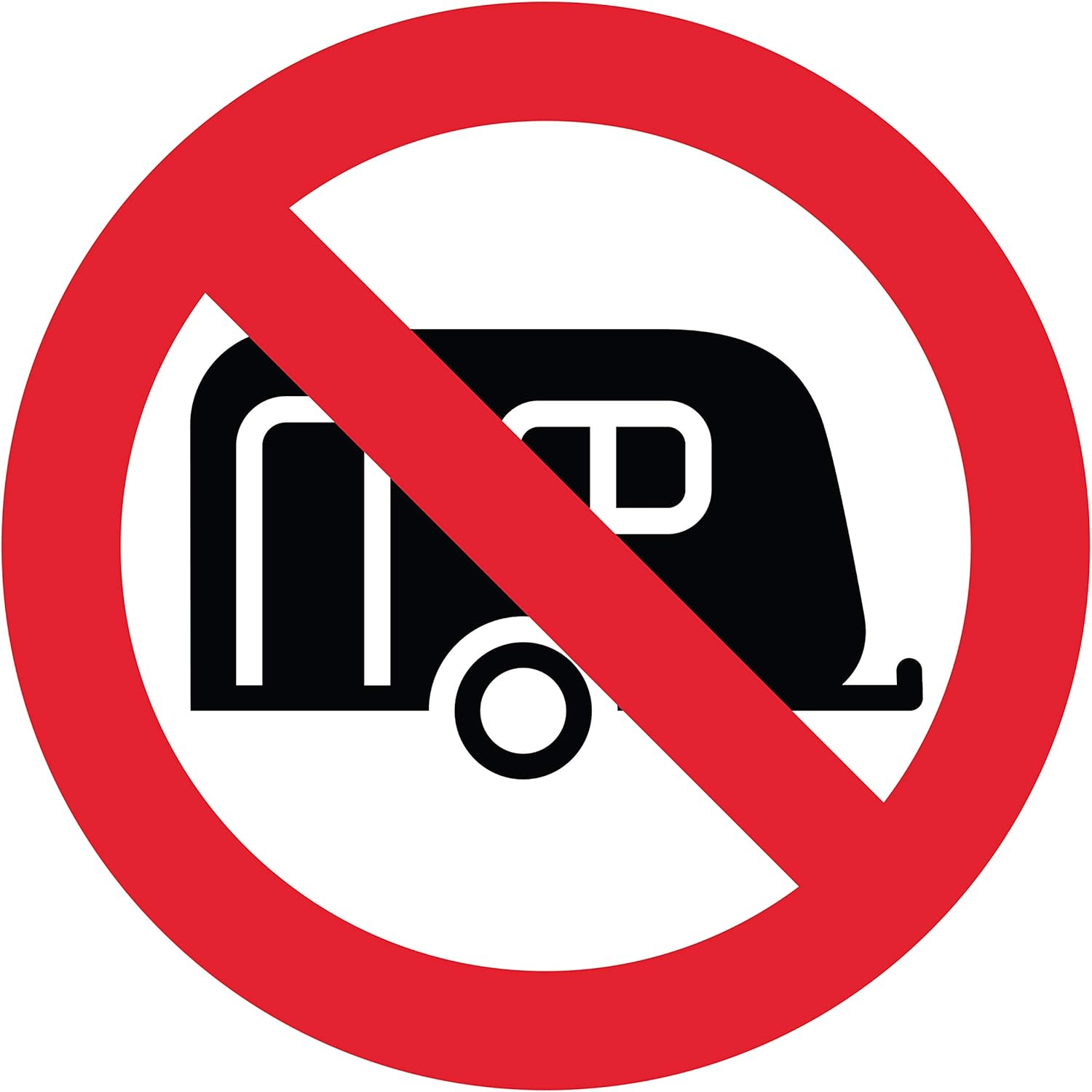 Panneau PVC Diamètre 20x20cm Arme Interdite épaisseur 5mm