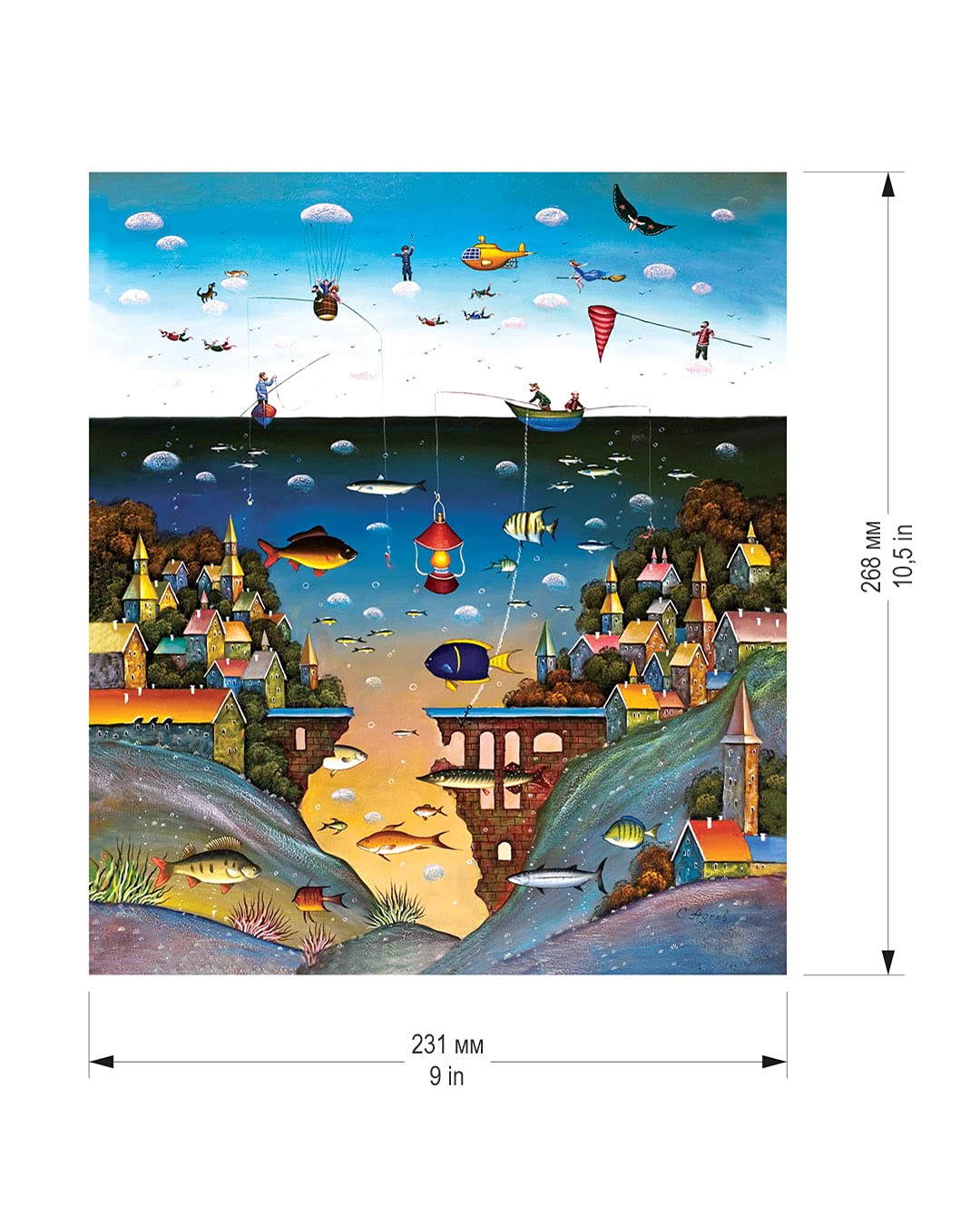 DAVICI | Puzzle Madera | A8 - ON Land and Sea | 175 Piezas |Entretenimiento Adultos y Niños | Desafío Mental | Piezas Formas Únicas | Diseños Increíbles | Encaje Decoración | Regalo |
