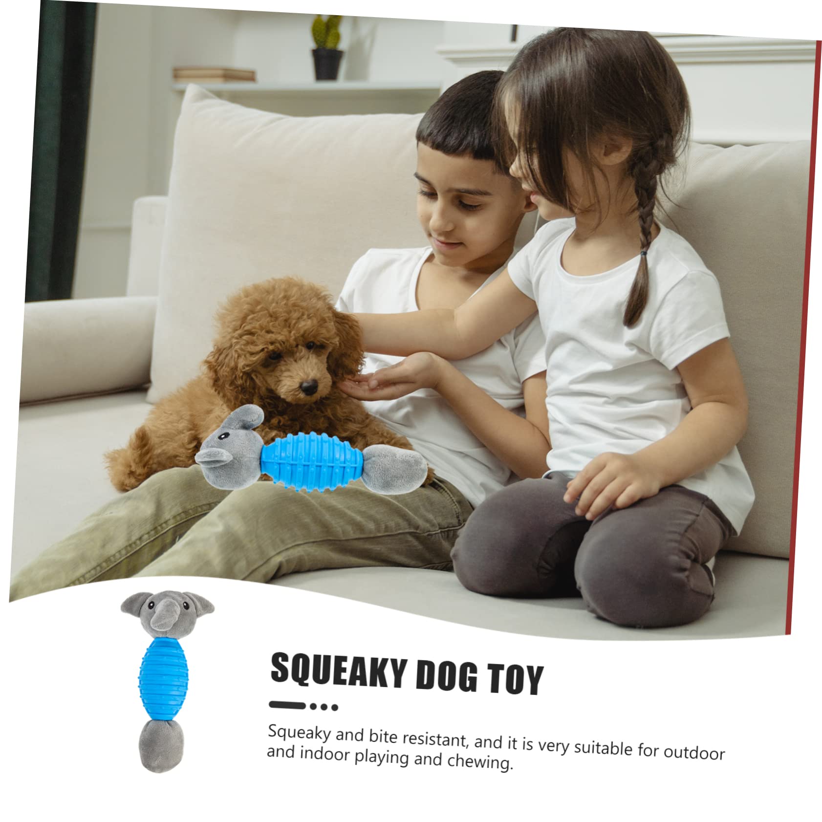 Sosoport 4 Juguetes Chirriantes Adorables para Perros Juguete Masticable para Cachorros Juguete Interactivo para Mascotas Juguete para Uso Doméstico.
