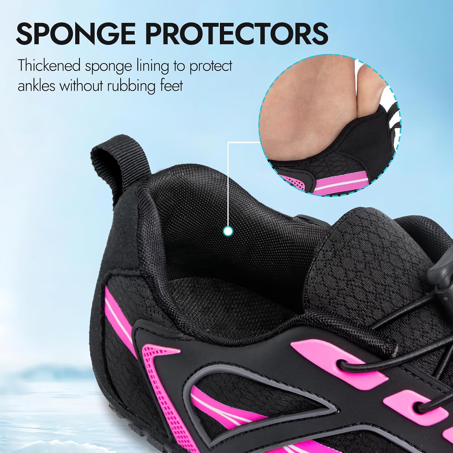 ATHMILE Barefoot Shoes Women Water Shoes Wide Toe Non-Slip Aqua Beach Quick-Dry for Swim Kayak Lake Pool River Hiking Surfing Boating Fishing Diving Cruise Ship Essentials