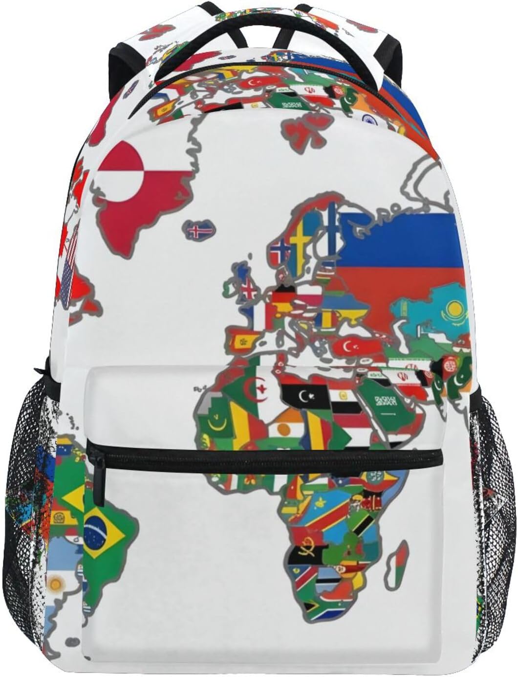 senya School Backpack Pug Dog Pop Art Style Teens Girls Boys Schoolbag Travel Bag